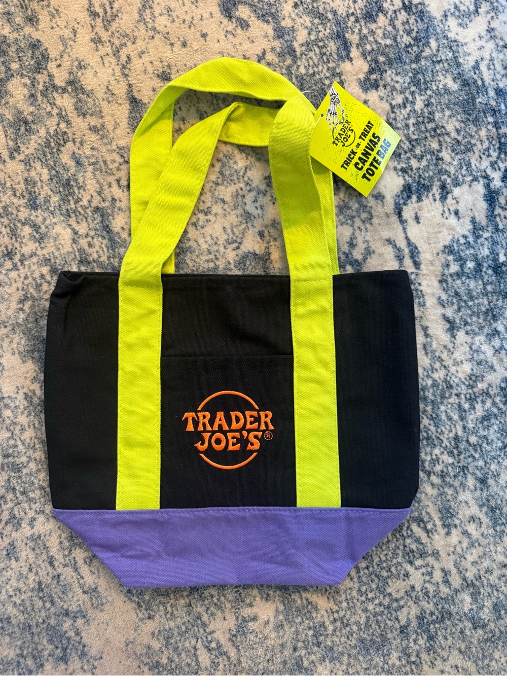 New Trader Joe’s Halloween canvas tote in black